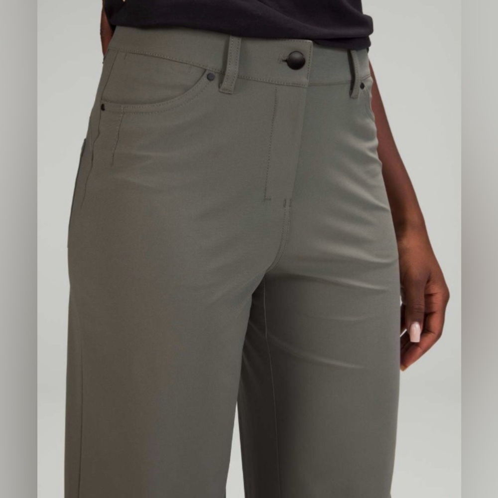 Lululemon City Sleek 5 Pocket Wide-Leg High Rise Pant Work Casual Hiking - Picture 2 of 5